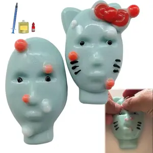 Alien Stress Relief Squeezing Acne Homemade Pinching Toy Super Soft Silicone Abstract Cartoon Reusable Release Rebound Toy