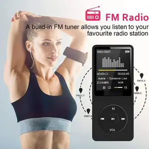 Portable MP3 Player Rechargeable Record Noise Conduction Media Lossless Pocket Sport Music Play with Micrphone Walkman Machine
