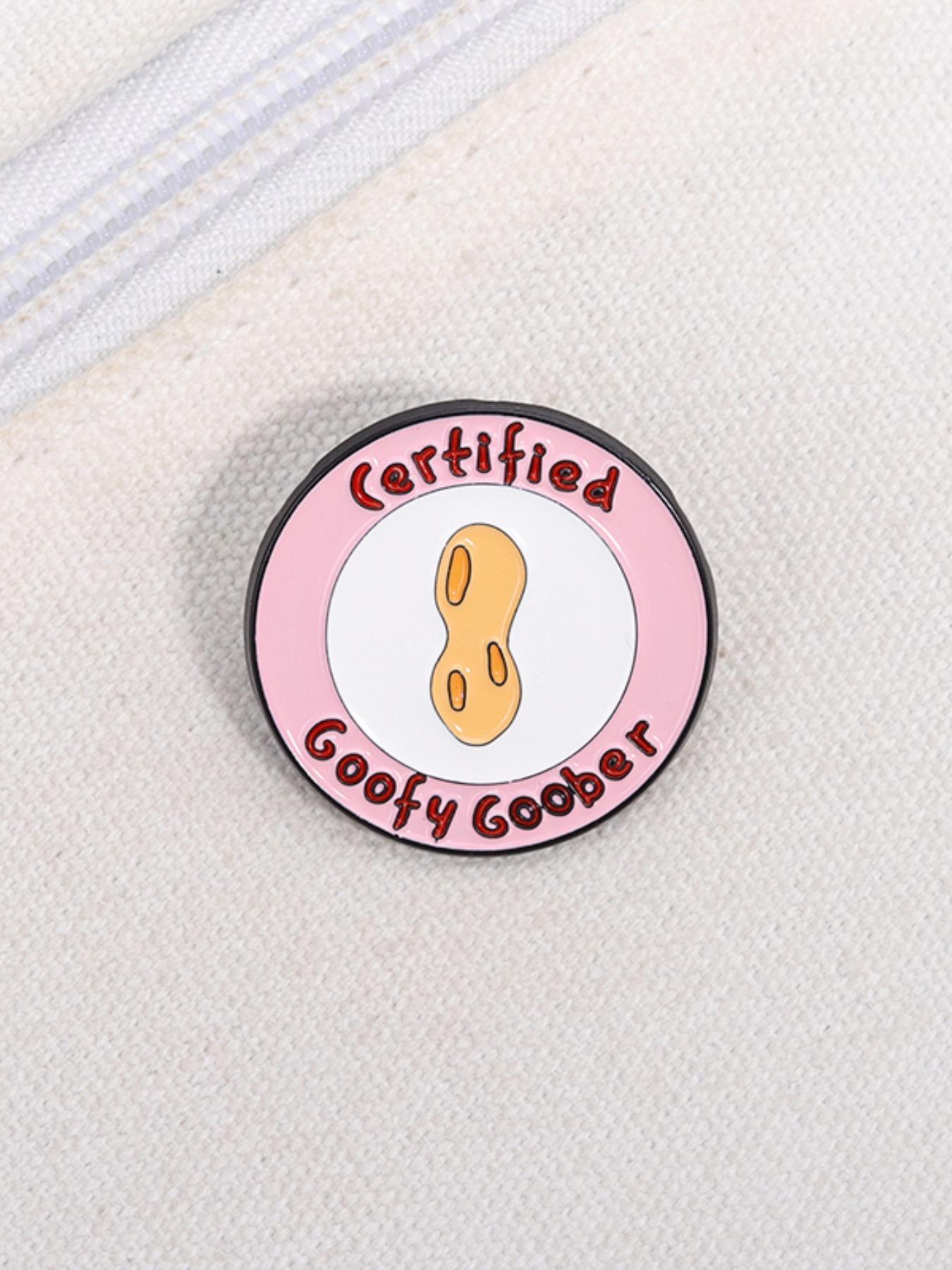 Cartoon Peanut & Letter Design Brooch, Cute Cartoon Badge for Backpack & Clothes Collar, Fashion Charm Pin Accessories for Women & Men, Girl Jewelry Accessories, Durable Metal Pins, Fashion Accessory