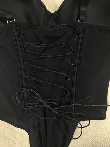 Elegant Women's Plain Color Adjustable Strap Bodysuit, Abdominal Control Shapewear, Comfortable Fit for Daily Wear