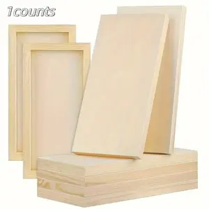 Wooden Art Panel for Painting and Crafts, Durable Pine Board, 12x6 Inches Blank Surface, Ideal for Artists, Perfect Gift for Craft Lovers