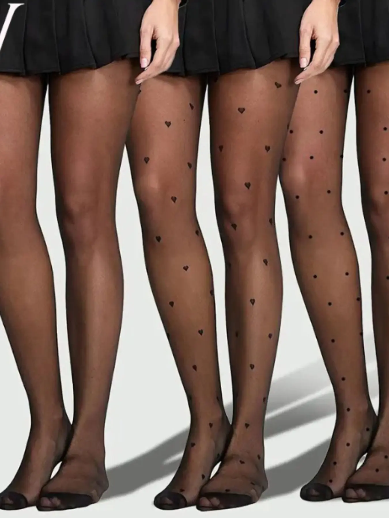 3 Pairs Women's Sexy Versatile Lolita Thin Anti-Pick Stockings, Elegant Design for Daily Wear, Perfect for Any Occasion