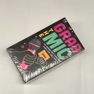 Prank Mike Card Game, Off-Key Singer, K-Song Expert, Microphone, Family Party Game, Music Mini-Game, Fun Entertainment Props