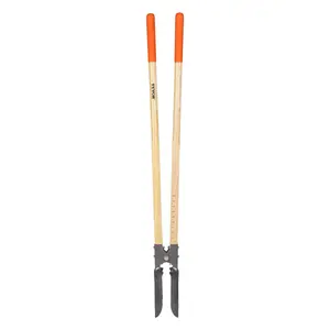 【DealsForYouDays】VEVOR Post Hole Digger, Heavy Duty Post Hole Digger with Wood Handle, Manual Hole Digger with Scale Markings and Metal Blade, Post Hole Digger Tool for Digging Yard Work Gardening Outdoors, 57.5-Inch