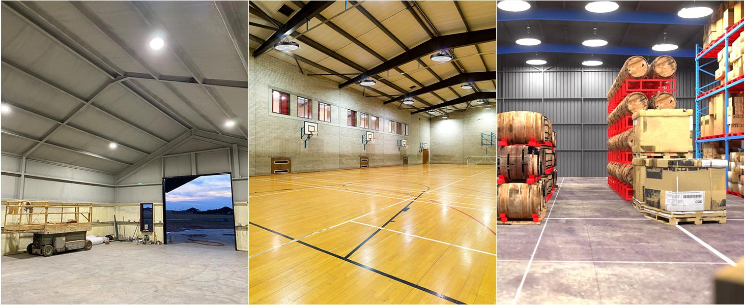 200W UFO LED High Bay Light 28000lm (Eqv.800W MH/HPS) High Bay LED Lights 5000K Warehouse Light with US Plug UFO Bay Lighting Energy Saving Upto 3800KW/5Yrs(5Hrs/Day) -ETL Listed