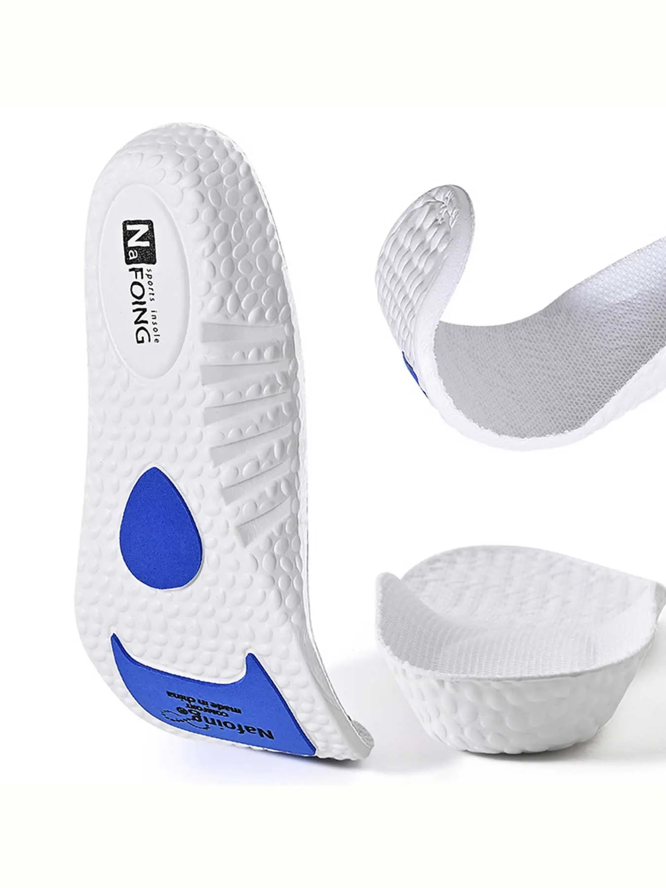 Sports Insoles Elastic Running Insole for Shoes, Arch Support Insole, Absorption Deodorant Breathable Insoles, 1 Pair