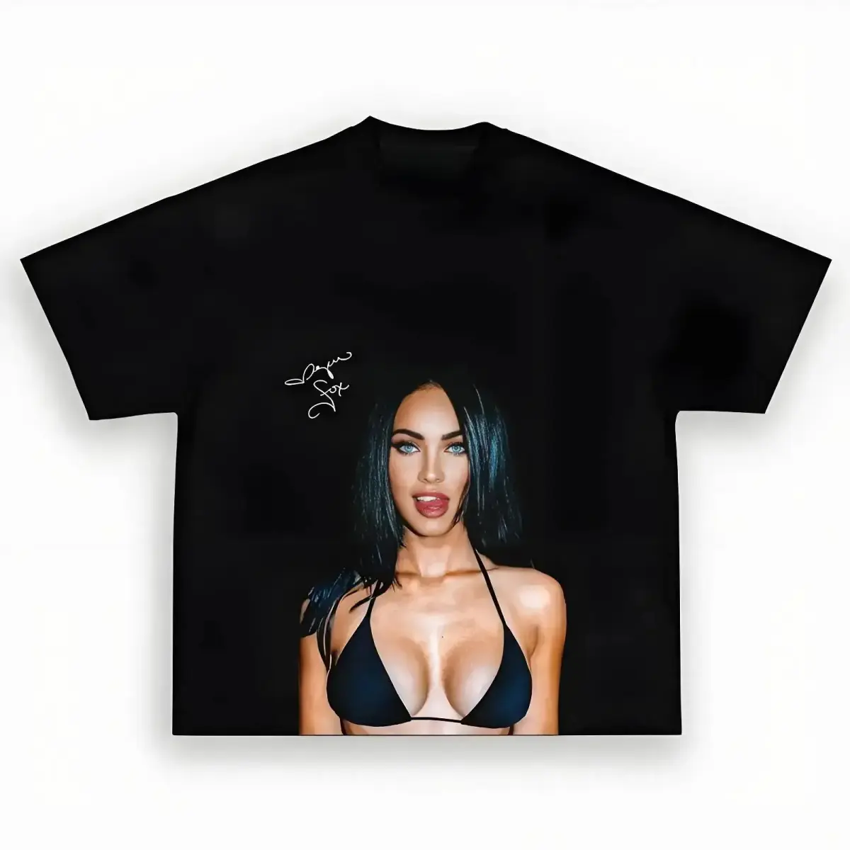[graphic tee]Megan Fox Star T-shirt, famous actress design casual T-shirt, famous music artist retro T-shirt, Hollywood star comfortable fabric T-shirt 100%cotton graphic tees,fashion