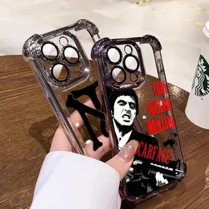Film Scarface Phone Case For iPhone 17 Air 16,15,14,13,12,11,Pro,MAX Shockproof Clear Armor Cover
