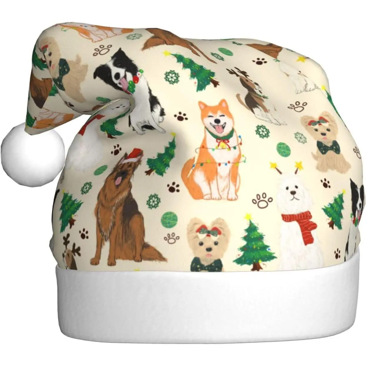 Christmas Hat,Santa Hats Adults Unisex Personalized Xmas Hat Christmas Decorations for  Year  Party Gifts