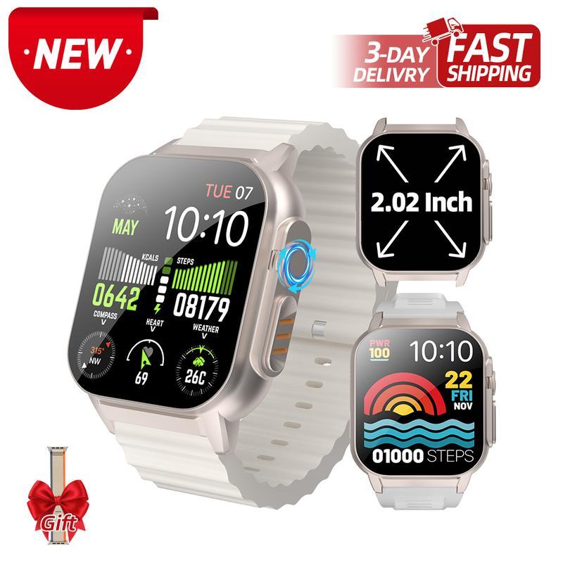 New Smartwatch with Dual Straps 2.02 HD Display, Bluetooth Calling, Outdoor Fitness & Health Tracking, Smart Wear for Men & Women Bluetooth calling outdoor watch Rugged smart watch New Smartwatch with Dual Straps 2.02 HD Display, Bluetooth Calling, Outdoor Fitness & Health Tracking, Smart Wear for Men & Women Bluetooth calling outdoor watch Rugged smart watch