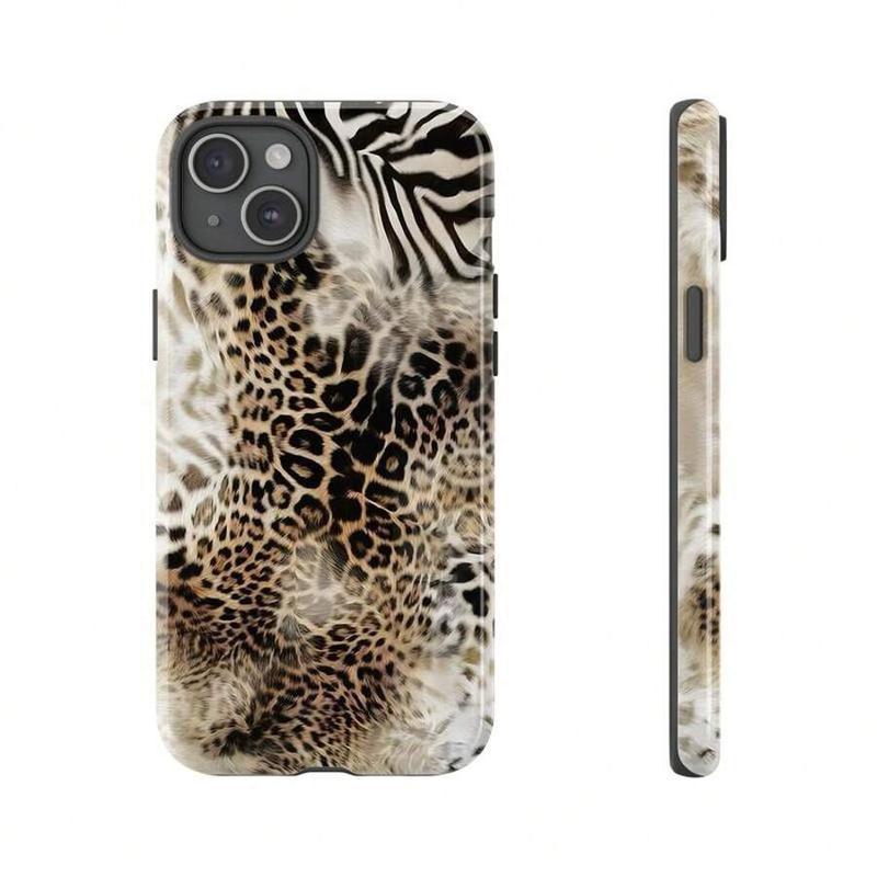 Animal Print Cheetah Zebra Tiger Phone Case Retro Design, Aesthetic Phone Cover suitable For IPhone 16 Pro Max