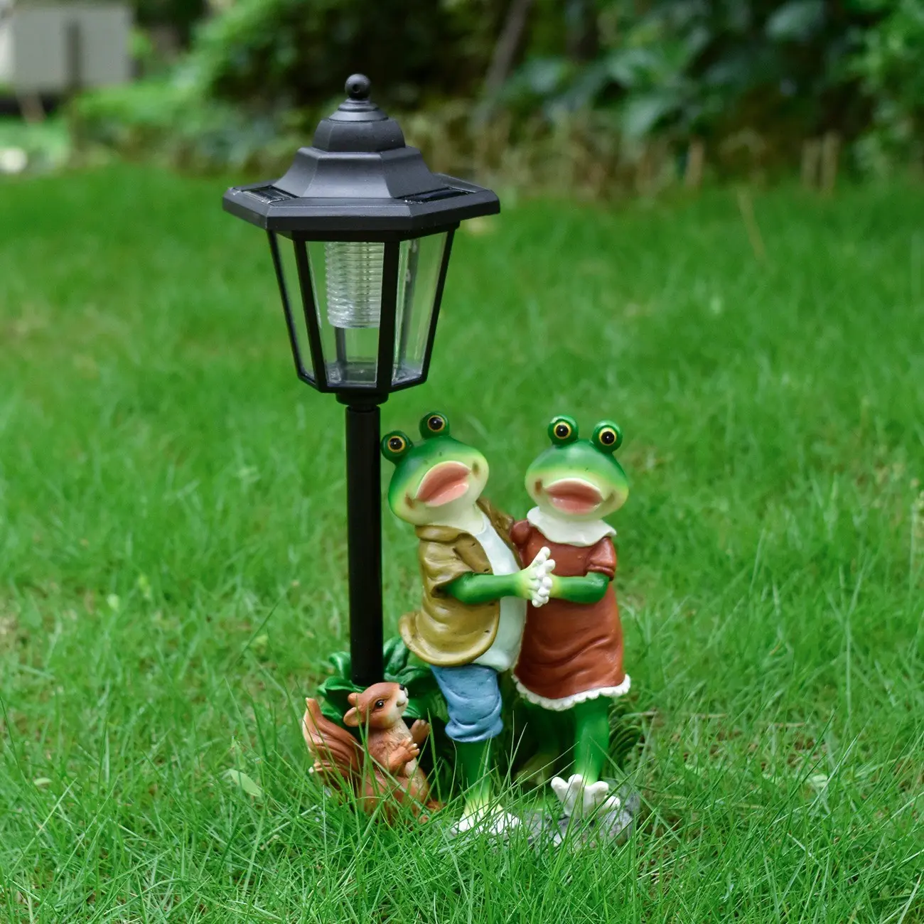 Outdoor Garden Frog Statue Night Light, Solar Powered Decorative Sculpture, Courtyard Decoration, Small Night Lamp, Garden Art Piece, Solar Decorative Lights