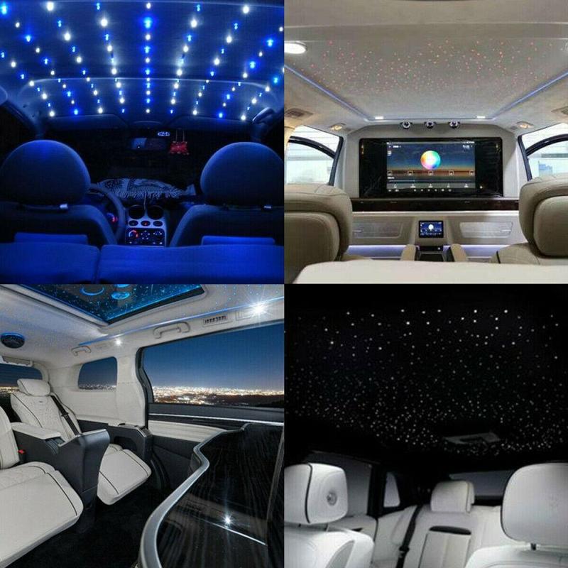 500/1000 Fiber Optic Star Ceiling Lights Kit Adjustable Brightness Car Home Headliner Twinkle Night Sky Effect DIY Project