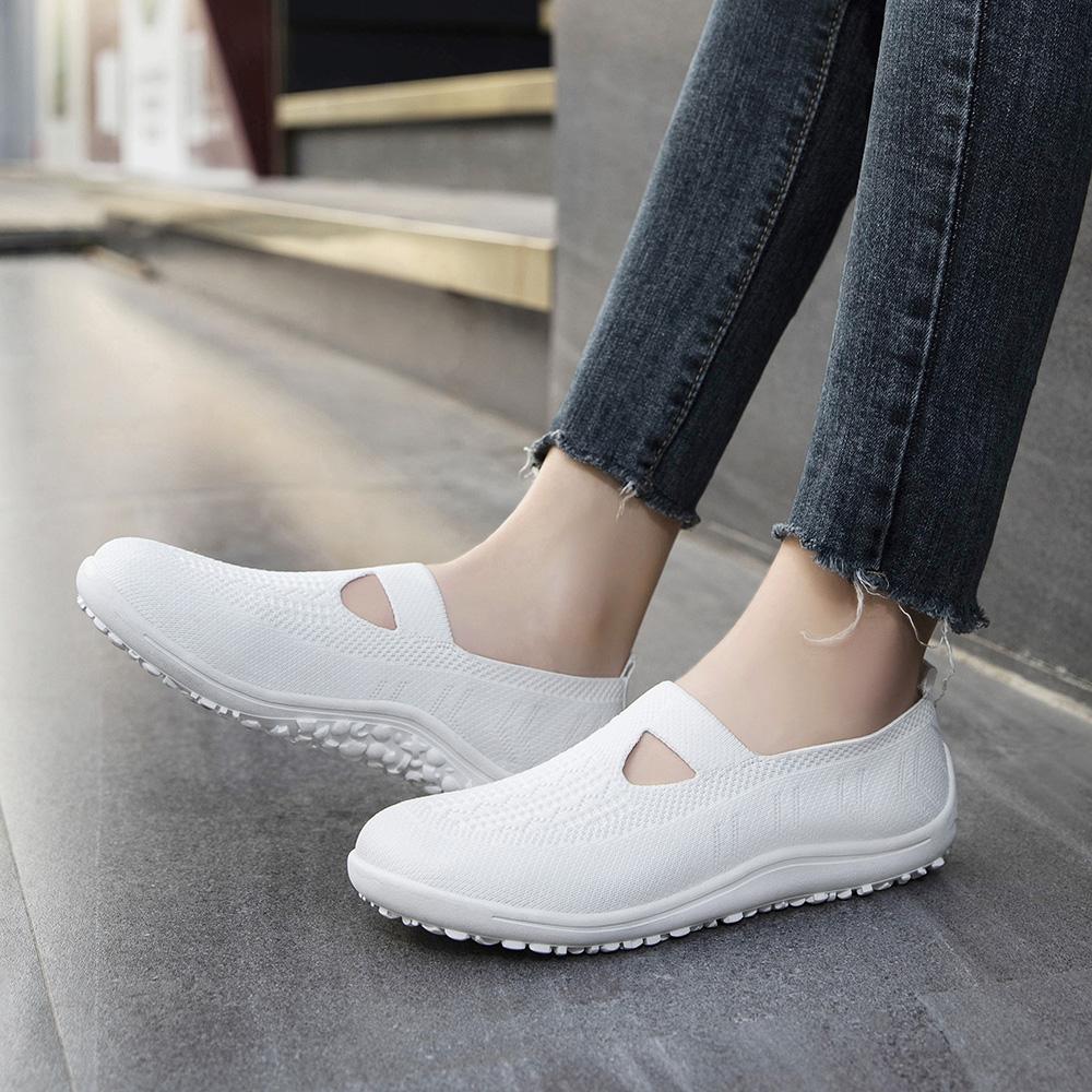 Barefoot Flats Shoes for Women Casual Slip on Zero Drop Mesh Minimalist Walking Fashion Wide Toe Box Sneakers Lightweight Summer Athletic Sports Loafer