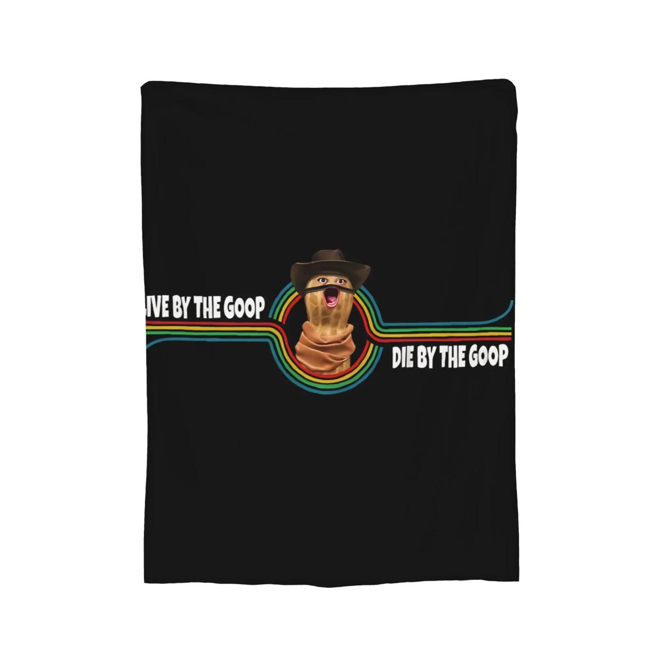 Burnt Peanut GOOP Meme Flannel Blanket 200x150cm Soft Cozy Throw Blanket Arc Raiders Inspired Funny Meme Plush Blanket for Couch Bed Home Decor Gift