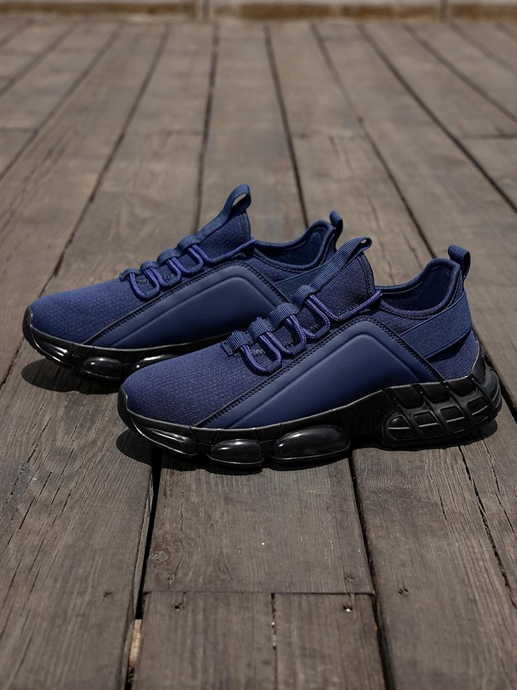 2025 Autumn Winter Men's New Breathable Sports & Leisure Shoes Lightweight Running Sneakers Thick Soled Skateboarding Black Driving Trainers woman men wide fit Breathable Men's Running Shoes