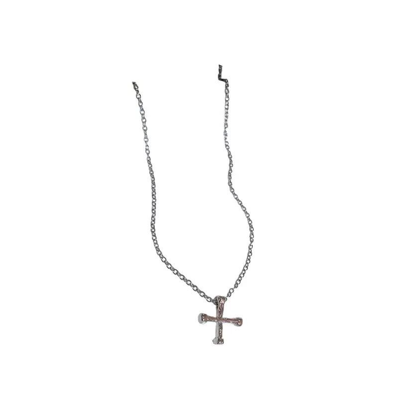 Women's Y2K Layered Cross Necklace, Light Luxury Minimalist Cool Style Sweater Chain, Sweet and Cool Niche High-End Clavicle Chain