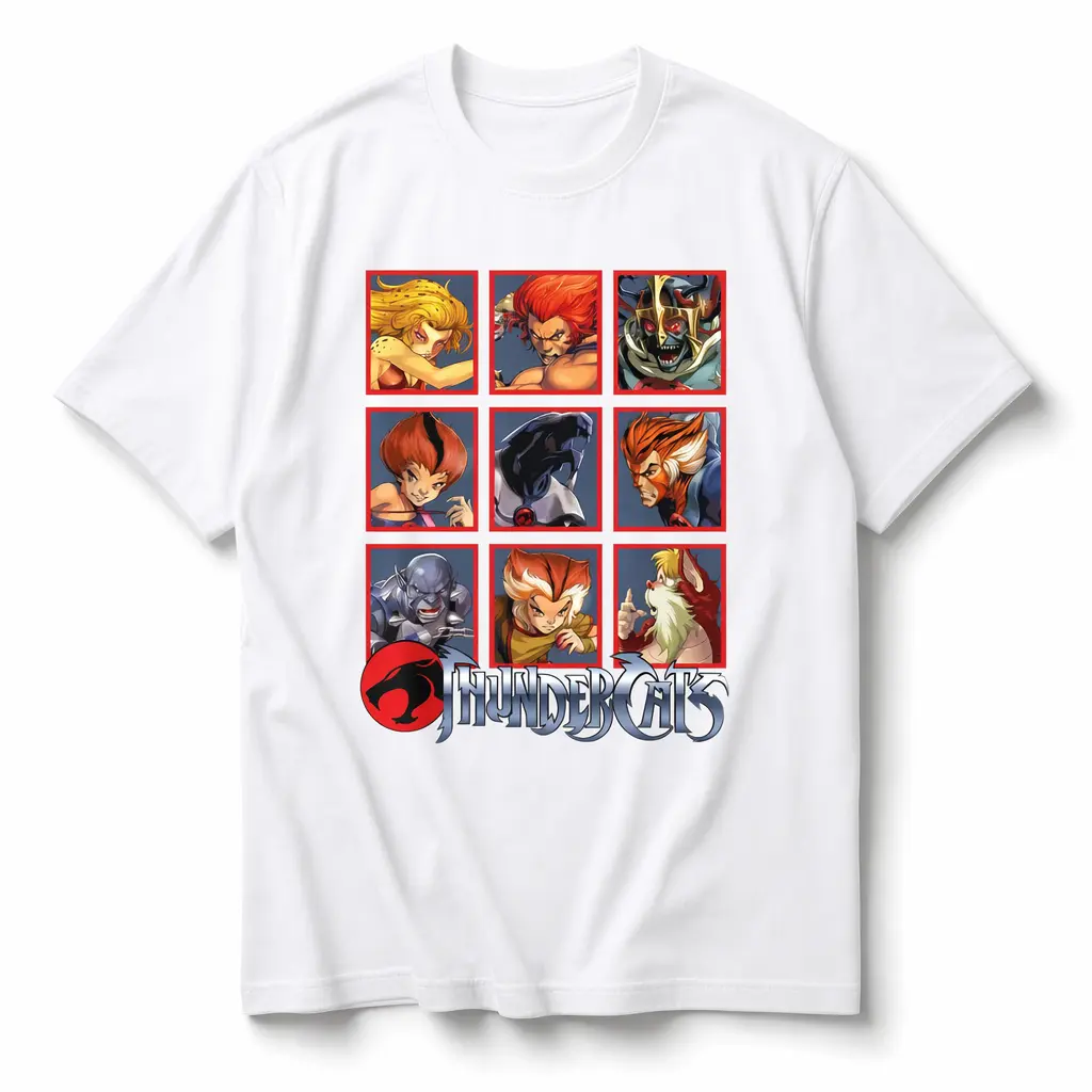 Thundercats Vintage Box Art Graphic Tee |   Bring The Thunder Retro Anime Streetwear Shirt |   80s Cartoon Pop Culture Unisex Viral TikTok Outfit |   Aesthetic Nostalgia Tee
