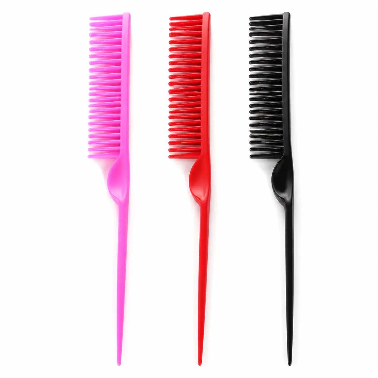 Plastic Unisex Rat Tail Comb for Hair Sectioning, Styling, and Hair Dye Work