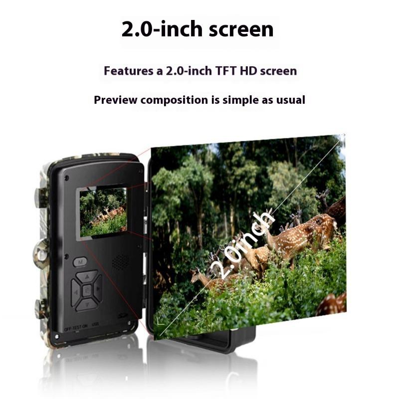 Waterproof Night Vision Outdoor Camera, Motion Sensor Wild Animal Trail Surveillance Detector Camera, Outdoor Camera for Home, Office, Outdoor