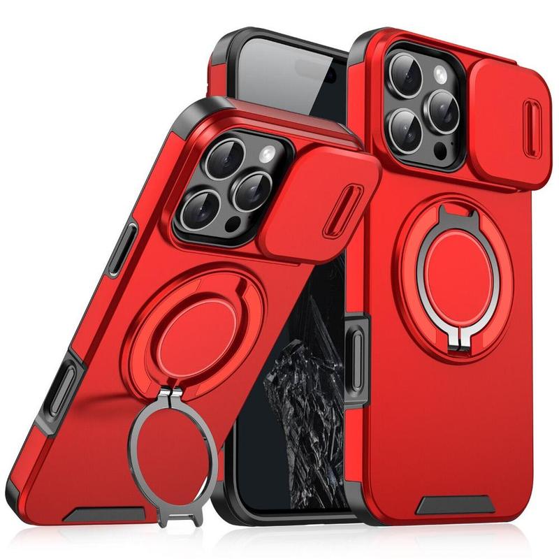 OREKROY Case For iPhone 17 Pro Max 17 Air 17 Pro 17 16 15 14 Plus 13 12 with Slide Camera Lens Protection Cover,360 Rotating Ring Kickstand MagSafe Magnetic Holder Military Grade Shockproof Protective Phone Cover OREKROY Case For iPhone 17 Pro Max 17 Air 17 Pro 17 16 15 14 Plus 13 12 with Slide Camera Lens Protection Cover,360 Rotating Ring Kickstand MagSafe Magnetic Holder Military Grade Shockproof Protective Phone Cover