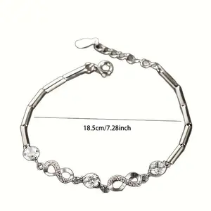 1pc Infinite Love. Heart-Shaped Number 8. Exquisite Luxury Jewelry. Mother'S Day Gift Spring And Summer Preferred