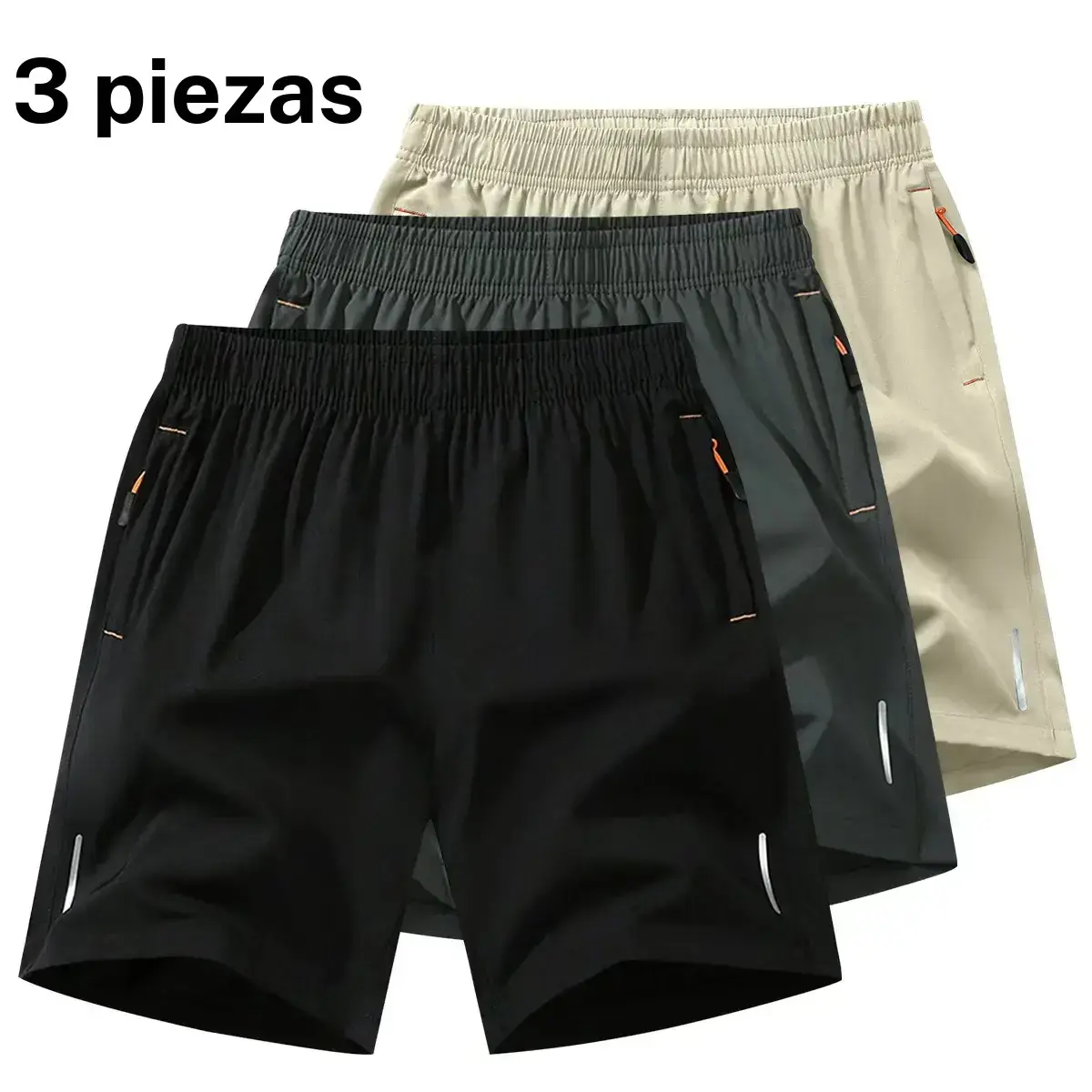 Black + Dark Gray + Khaki