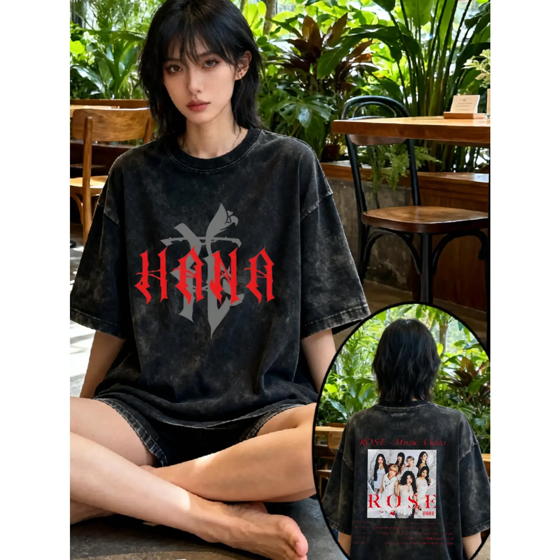 HANA Punk T-shirt Seether Surface So Far Tour 2025 T-shirt Summer Rock Short Sleeve Unisex Oversized Clothing Top Apparel Ting Ge Special Edition