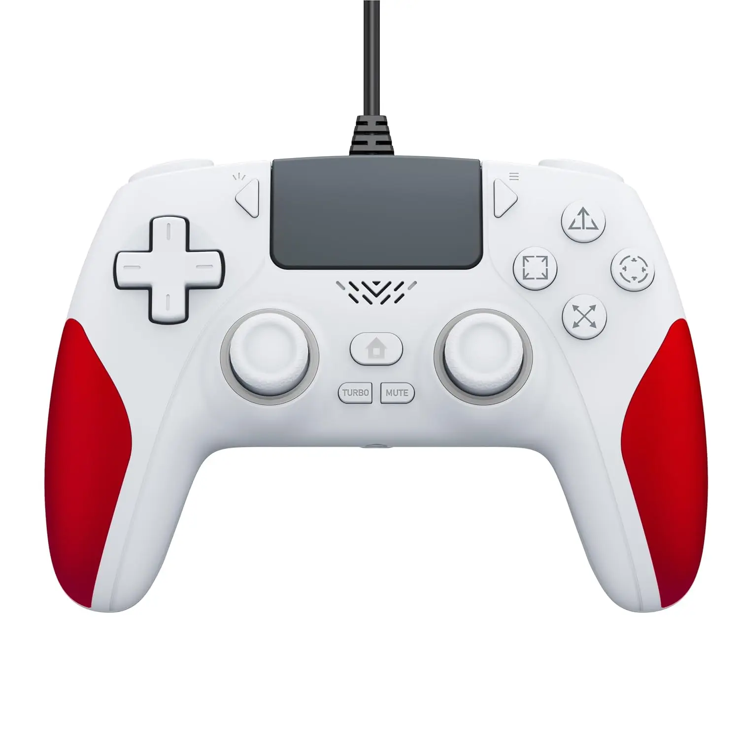 RGB Wired Controller for PS-5/PC, Gaming Controller Support Programmable/Remap Turbo Functions, Hall Effect Trigger,  Vibration, 3.5MM Audio Jack, Compatible with PS-5/PS-4/PC//IOS/Android/Steam Deck(Blue,90 Inch)