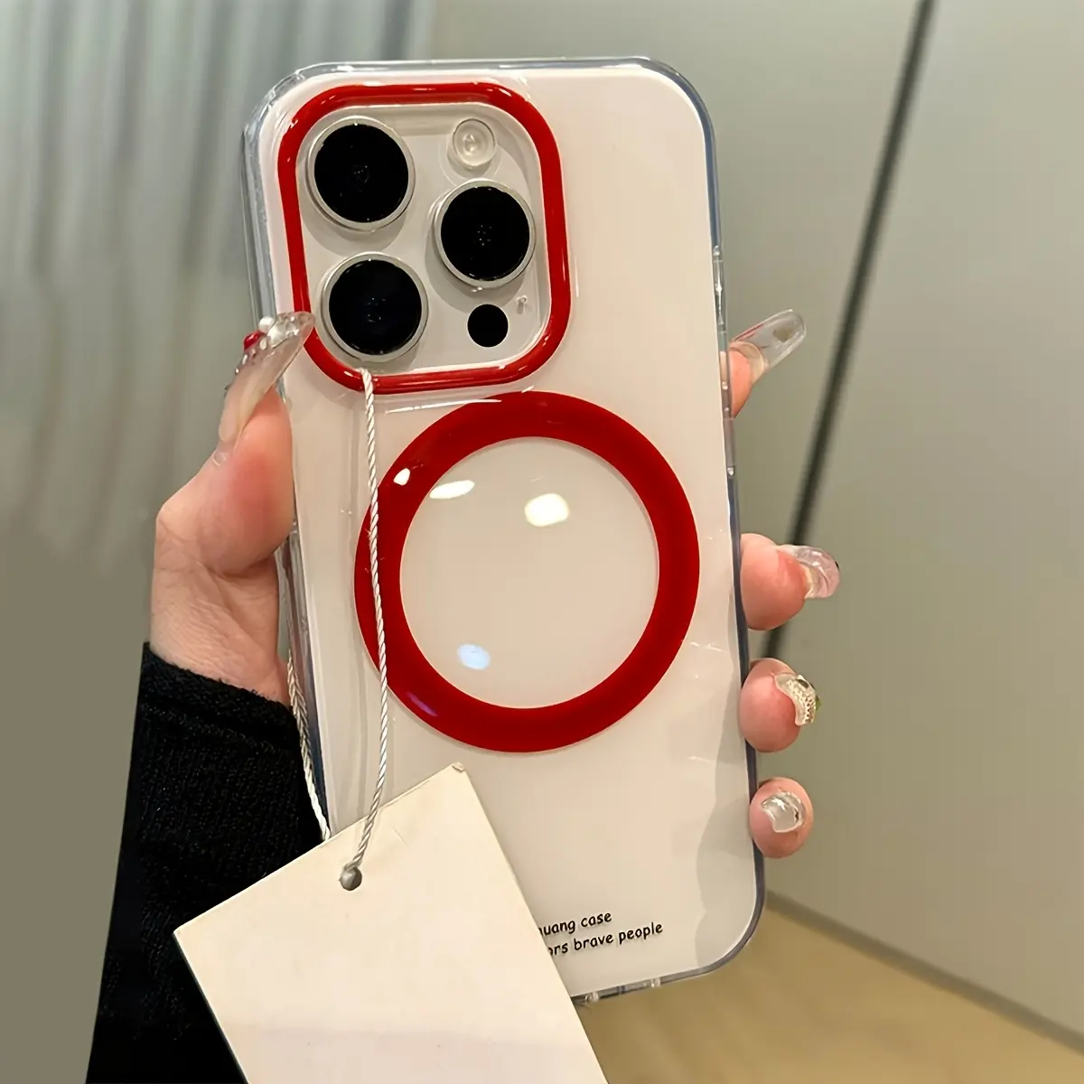 Phone Case: Premium Red Magnetic Phone Case, Suitable for iPhone 17, iPhone 17 Pro Max, iPhone 17 Pro/16/11/13/15/15 Plus/15 Pro/15 Pro Max/12/14 Pro Max/11 Pro Max/12 Pro/12 Pro Max/13 Pro/13 Pro Max/14 Pro/14 Plus. Valentine's Day Gift, Eid Gift