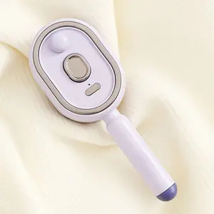Electric Spray Air Cushion Hair Brush| Pastel Purple Aesthetic Scalp Massaging Comb, Portable Travel Hair Care Tool, Ideal Birthday Gift For Women & Girls
