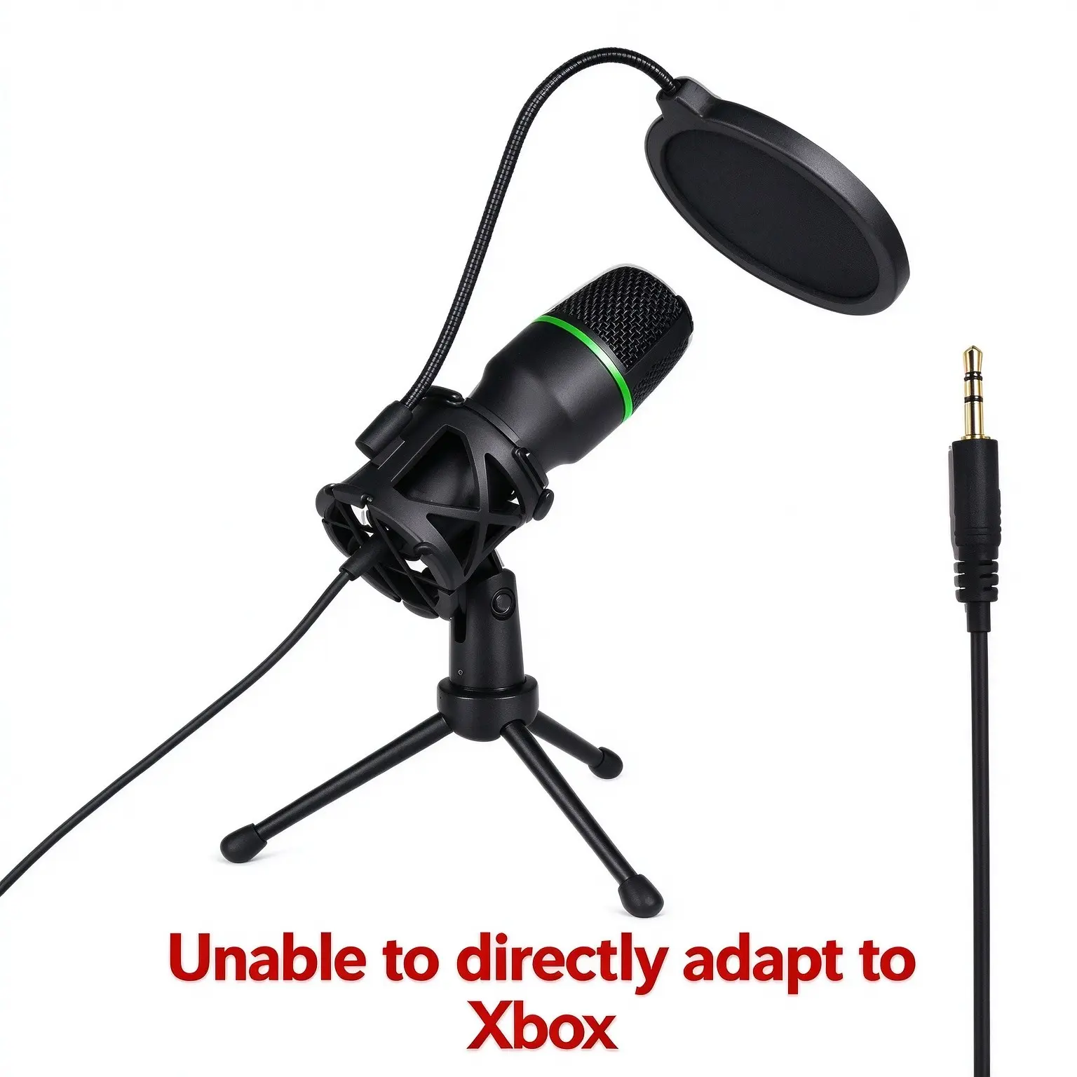 Condenser Microphone USB 3.5mm AUX Wired For PC Laptop Computer Professional Gaming Accessories Kit Gamer Sound Live Streaming Podcast RGB light recording live broadcast video song
