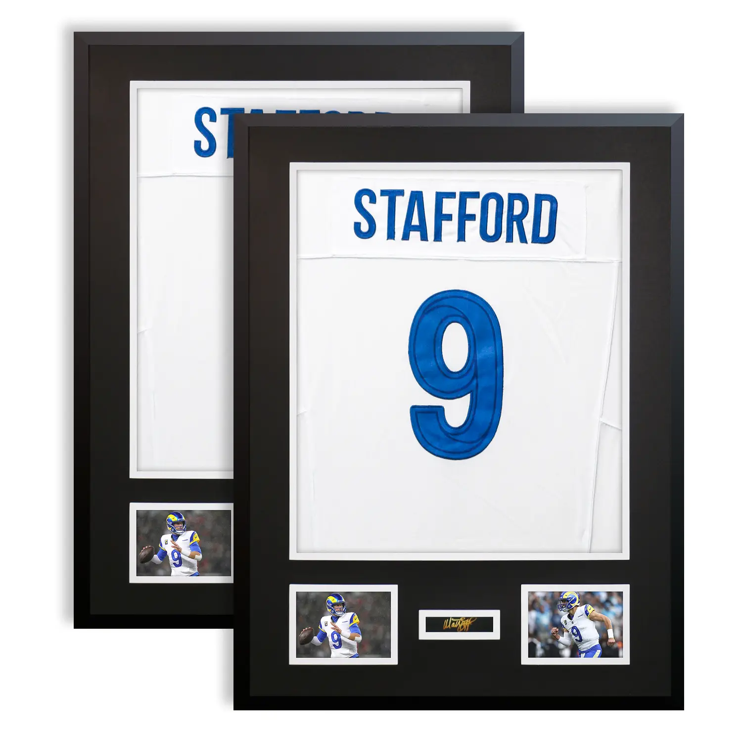 31.5" x 23.6"  2 Pack Aluminum Jersey Frame Display Case , Lightweight & Durable Metal Jersey Frame with Mat, Pinboard, Shatterproof Plexiglass & Hanging Kit for Football Baseball Basketball Soccer Hockey Shirt