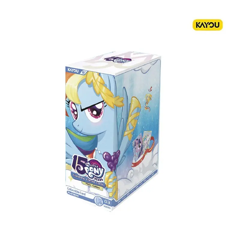 Official Kayou My Little Pony Card Pack, Fourth Edition English Version, High-Quality Birthday Gift, Rainbow Theme Collectible Set