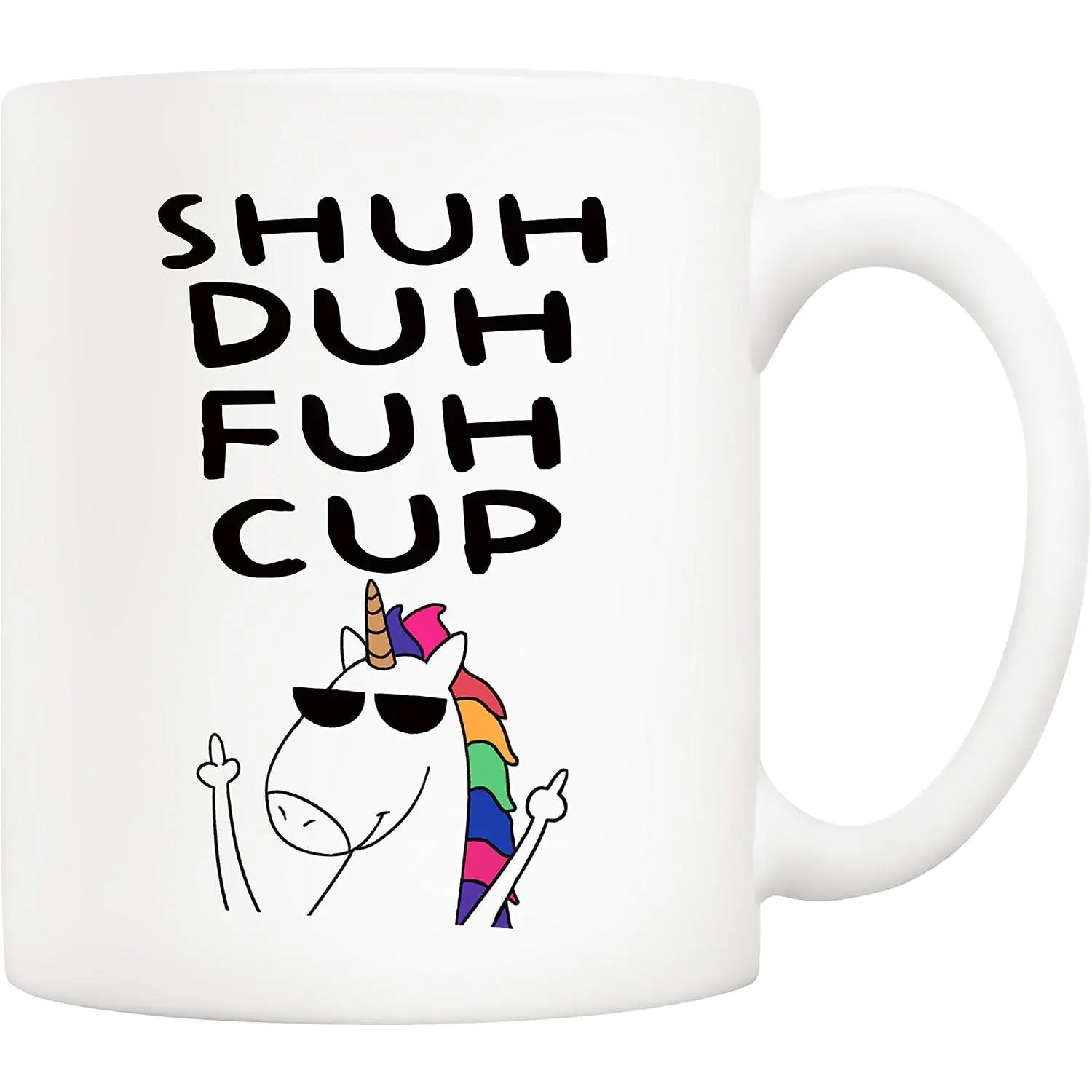 Christmas Gifts Funny Quote Unicorn Coffee Mug for , Novelty Ceramic Cups 11Oz,  Birthday and Holiday Gifts for Daughter