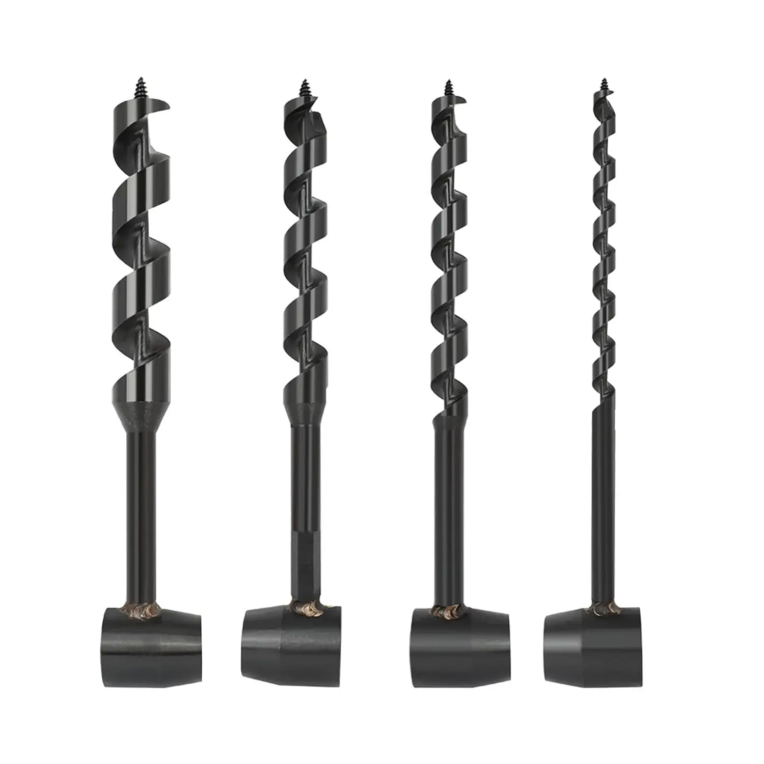 4 count Hand Auger  Drill,Bushcraft Hand Auger Wrench  Eye  Auger  Settlers Wrench Tool Bushcraft Gear for Camping,Outdoor,Hiking,Woodworking