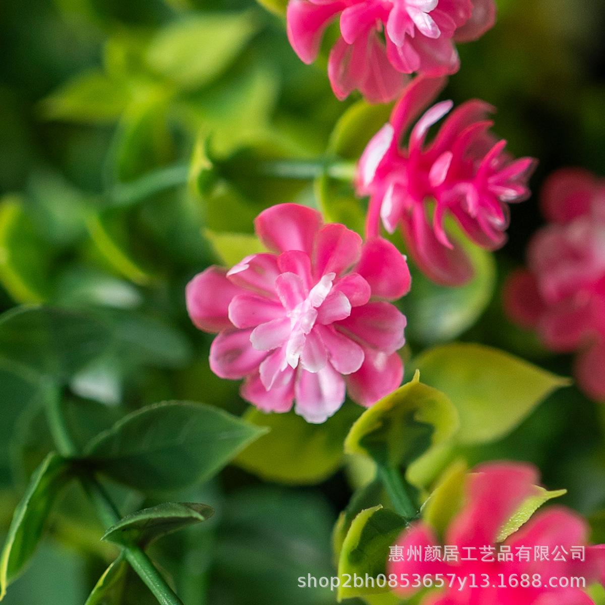 Artificial eucalyptus, camellia, and coconut palm flower baskets, hanging baskets, artificial flowers for home, garden, outdoor, and festive decorations