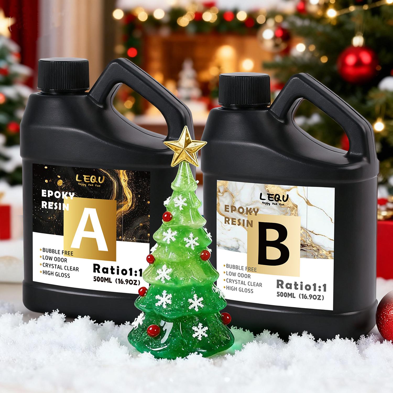 LEQUCountertop Epoxy Resin Kit, clear countertop epoxy resin, self-leveling and bubble-free. This resin kit is suitable for both coating and casting applications, and is ideal for arts and crafts, DIY projects, woodworking, mugs, jewelry making, molds, ba