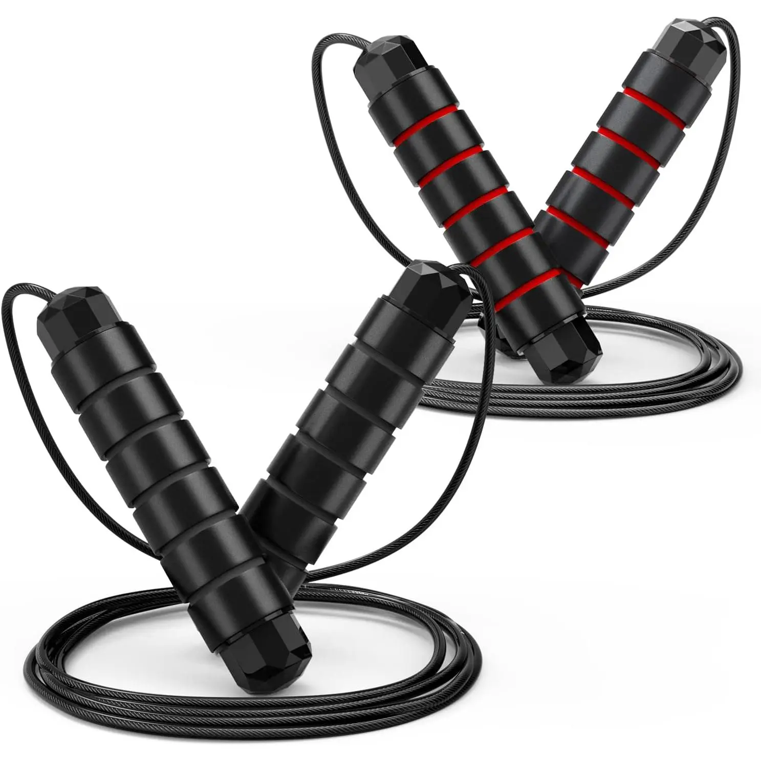 Unisex Adjustable Ball Bearings Fast Jump Rope - Customizable Exercise Tool for Men, Cardio, Boxing Workouts - Suitable for Home, Gym Use, Pvc Coating