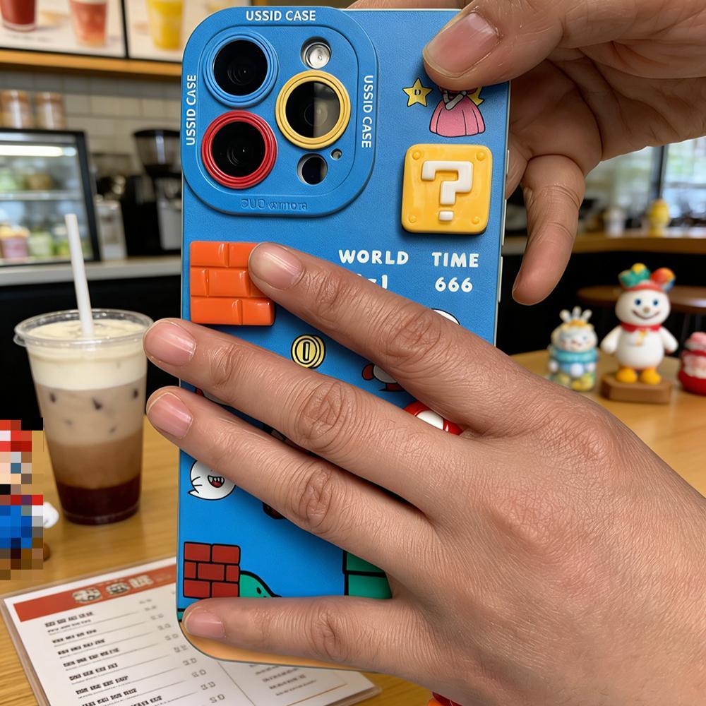 for Samsung Galaxy S26 Ultra S25 S24 S23 Plus S22 3D Cartoon Anime Phone Case with Charms Pendant Cute Game Shockproof Back Cover Shell