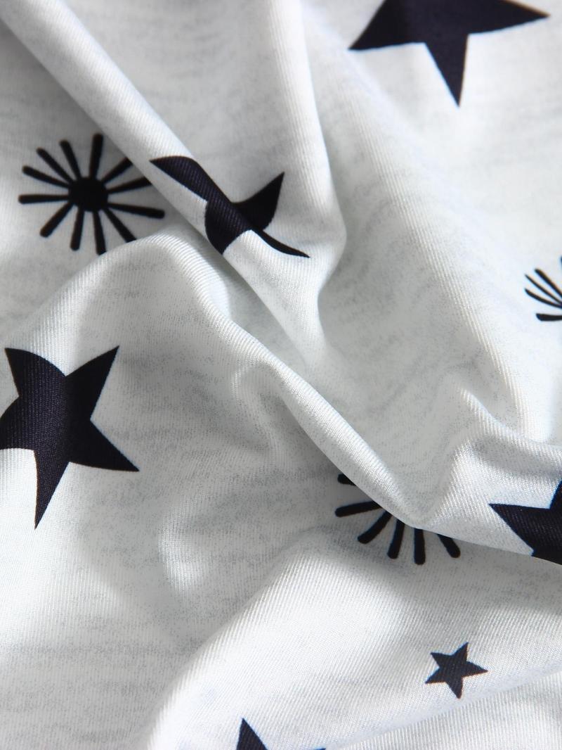 Women's Tie-Dye/Butterfly/Heart/ Leopard Print Sleepwear, Round Neck Loose Fit Pajamas, Comfortable Loungewear