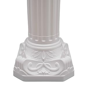 Wedding Roman Column 2pcs Roman Columns Wedding Column Stand,Wedding Landscaping Roman Pillar Plastic Greek Column Statue Plant Holder for Wedding Event Party Decorative, White Ornaments Decoration