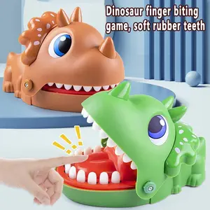 Triceratops Game Toys Biting Finger Big Mouth Crocodile Dinosaur Toy Biting Hand Shark Children's Parent-Child Prank Toys