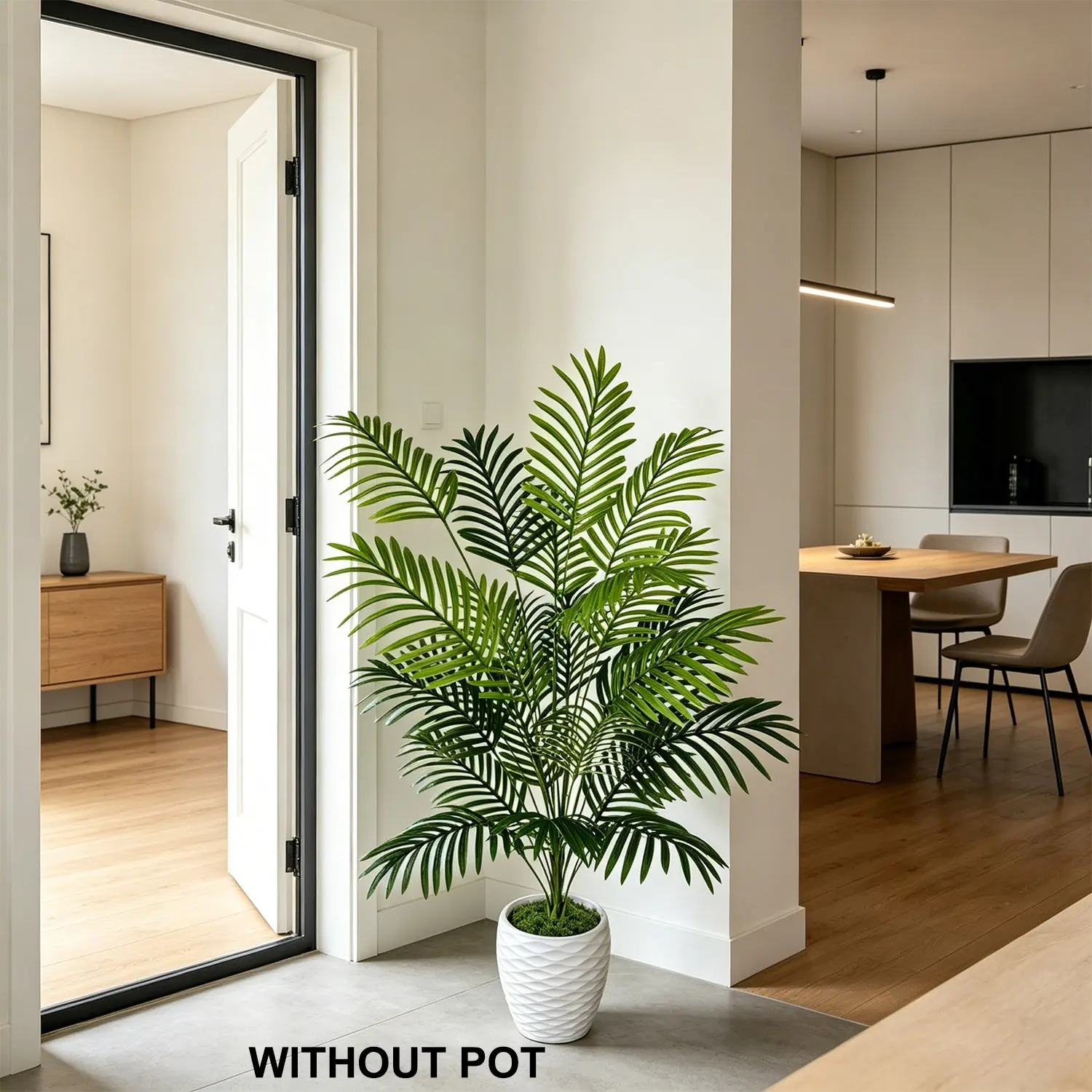 1pcs 120cm Artificial Palm Plant branches , Modern Style Plastic Greenery, Indoor Home Decor, Fake plant for living room balcony shop decoration