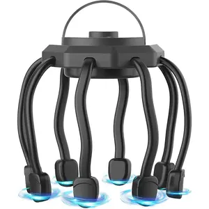 Electric Scalp Massager, Head Massager Scalp Stress Relax, Kneading Hair Massage with 3 Modes, 360 Degree Hair Massager, Cordless Portable Head Scratcher for Stress Relax