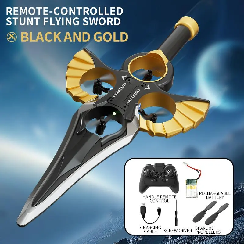 Flying Sword - Golden,Copper Color  - Single Battery