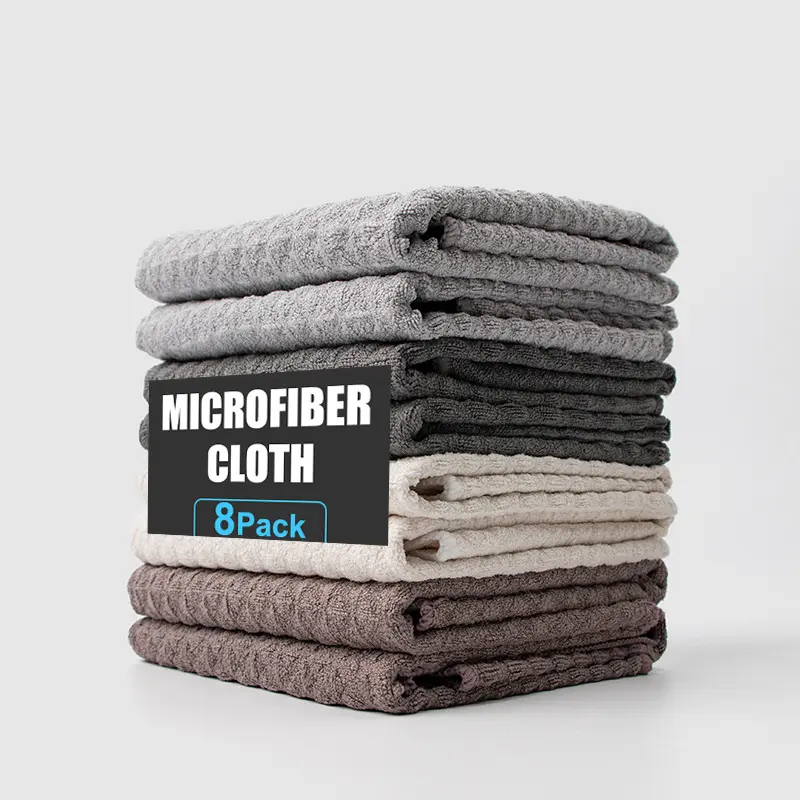 Thick cleaning cloth specially designed for milk tea shops, kitchen cleaning cloth that is not easy to shed hair, pineapple grid absorbent towel