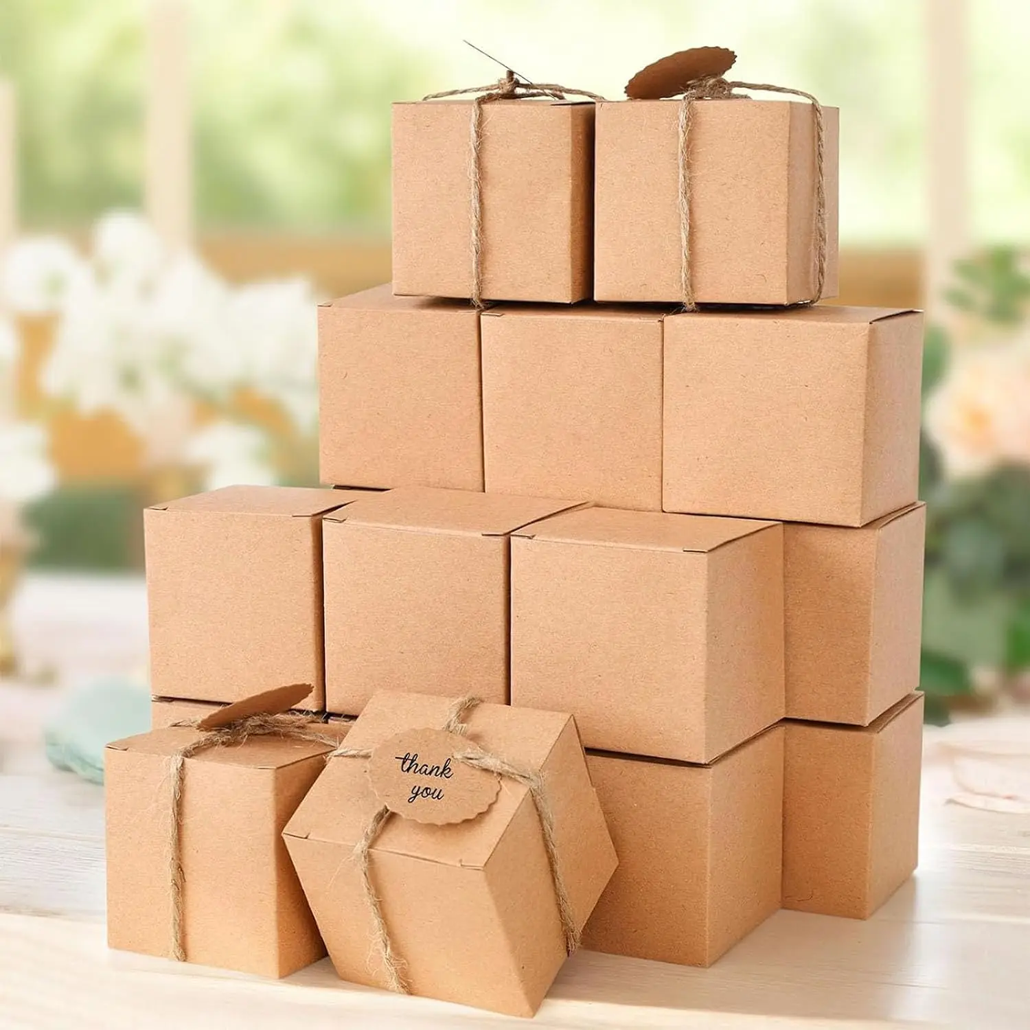50 count Small  Boxes, 2x2x2 Inch Mini Party Favor Boxes