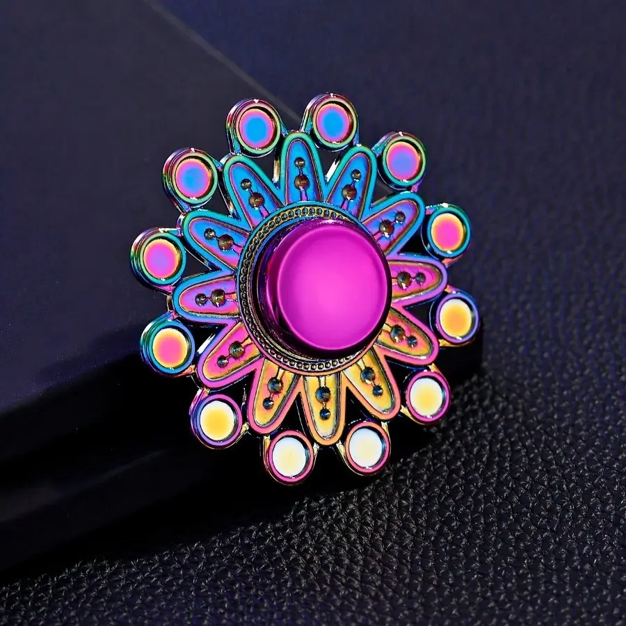 1pc\4pcs Colorful Metal Fidget Spinner - Long-lasting Spin, Durable, Quiet, Focused - Perfect Christmas Relax Gift
