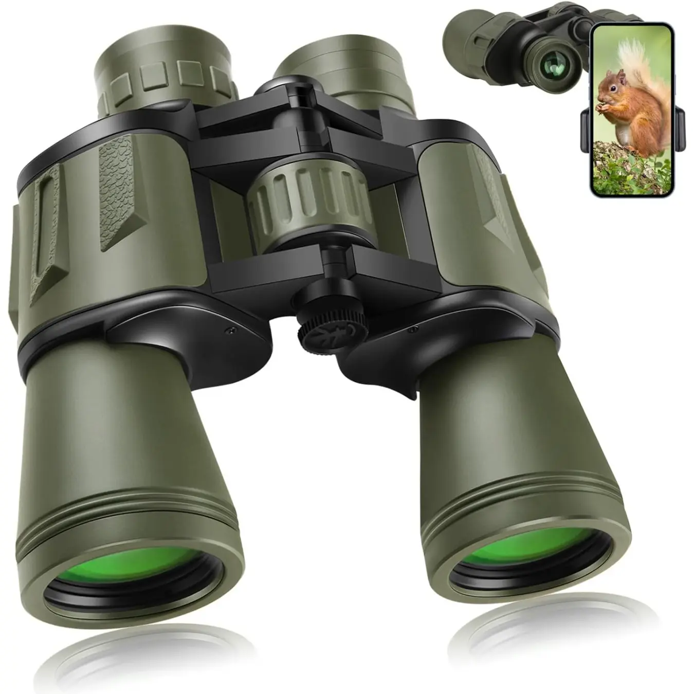 Compact HD Waterproof Binoculars for Adults, Wide View Low Light Portable Optical Telescope, Ideal for Bird Watching, Hiking, Concerts, Sports Games and Stargazing Outdoor Activities